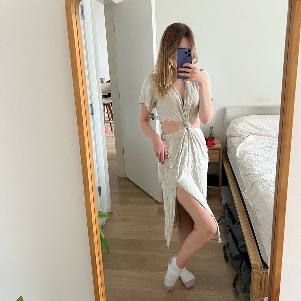 Abercrombie Midi Cut Out Dress